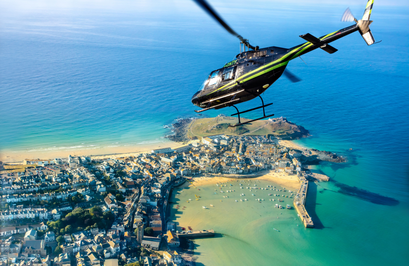 St Ives helicopter