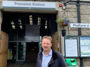 Derek at Penzance station