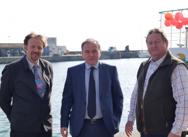 Derek with George Eustice MP and Rob Wing